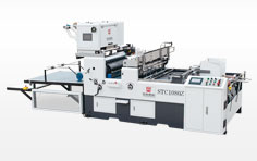 STC-1080Z AUTOMATIC WINDOW PATCHING MACHINE WITH DIE-CUTTING&CREASING DEVICE
